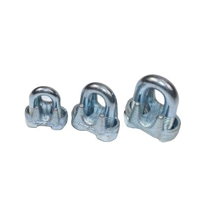 China DIN741 Standard Carbon Steel Cable Galvanized Wire Rope Clip For Fixing Wire Rope Hot Sale for sale