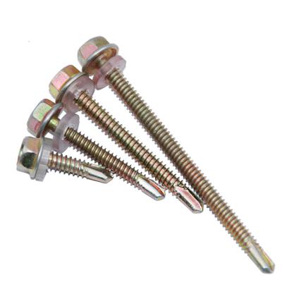 China Wholesale HEX Fasteners Galvanized Dovetail Hex Flange Self Drilling Screws for sale