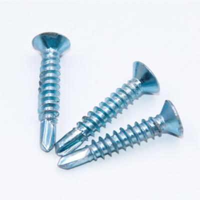 China High Quality High Strength Dovetail Flat Round Self Cross Head Galvanized Drilling Screws for sale