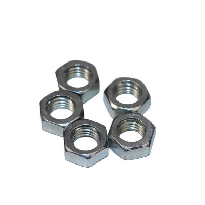 China Heavy Industry 2022 Customized Galvanized Hexagonal Galvanized Carbon Steel Din Nut for sale