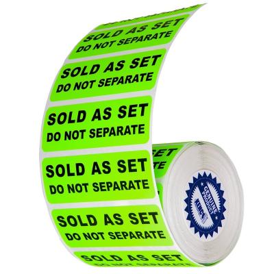 China Can be written 500 sold as a set make labels fluorescent green shipping labels not separate labels stickers for sale