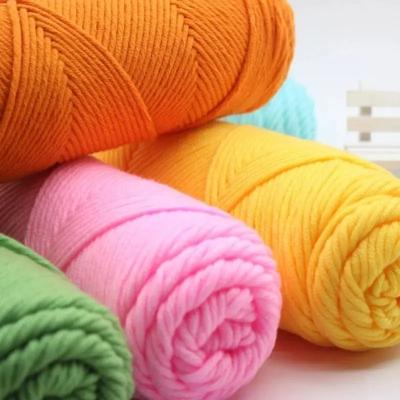 China Anti-pilling CROCHET 50gball HAND KNITTING &DIY 5PLY 55%ACRYLIC 45%COTTON MILK COTTON YARNS for sale