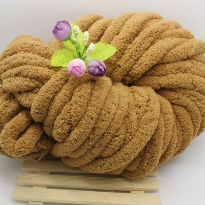 China Hot Selling Chunky Chunky Ball 2cm Chenille 250G 100% Polyester Yarn For Crocheting for sale