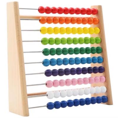 China Educational wood for teaching wooden beads wooden abacus teacher for sale