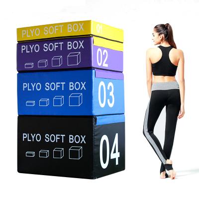 China Bodybuilding Factory Price Gym Equipment Fitness Foam Plyometric Box Soft Jump Plyo Box for sale