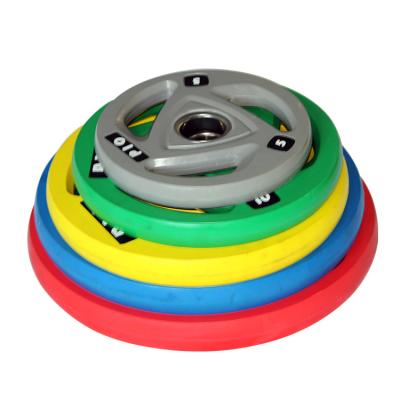 China 2021 Universal Professional Bodybuilding Gym Calibrated Rubber Weight Plate Bumper Plates for sale