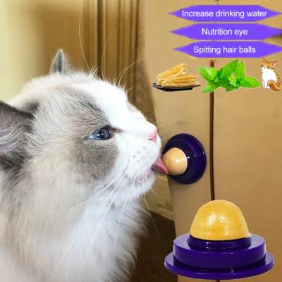 China Cat Snacks Healthy Candy Licking Solid Viable Nutrition Gel Energy Catnip Ball for Cats Kittens Help Digestion Increase Drinking Water for sale