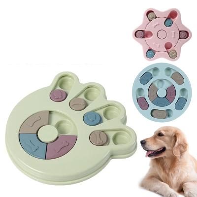 China Stocked Puzzle Dog Toys Slow Feeder Feeder Treat Feeder Dog Bowl Interactive Game Toy Dog Puzzle Feeder for sale