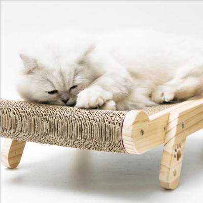 China 2021 Exclusive Design Sustainable Pet Products Large Cardboard Size Cat Scratcher for sale