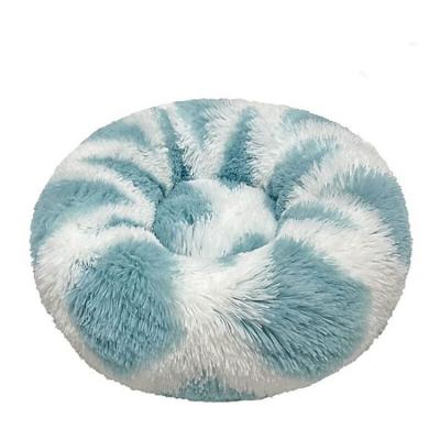 China Velvet Round Plush Sofa Cushions Cheap Cat Houses Pet Warming Supplies for sale