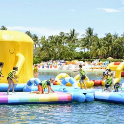 China Floating water entertainment water park with slides water sports equipment aqua water park for sale for sale