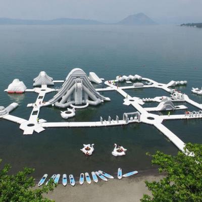 China Giant Inflatable Resort Water Park Commercial Colorful Inflatable Water Park Asian Inflatable Water Park for sale