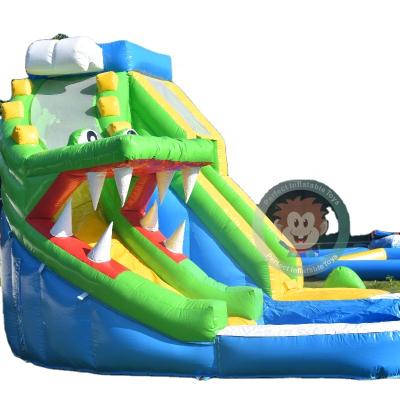 China Water Proof Inflatable Crocodile Slide Inflatable China Slide 25ft Inflatable Slide for sale