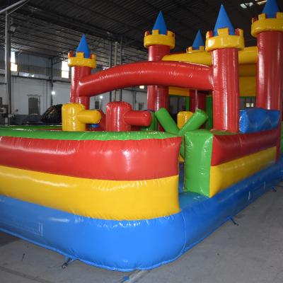 China Wateproof Inflatable Jumping Castle Obstacle Course Fun Inflatable City For Sale for sale