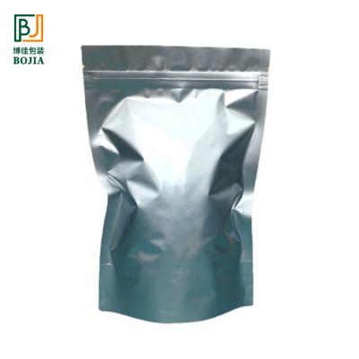 China Recyclable Aluminum Foil Snack Bag Zipper Bag Moisture Proof Aluminum Foil Compound Plastic Foil Bag With Zipper for sale