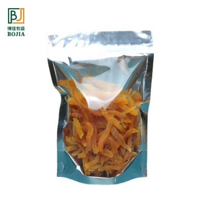 China Recyclable Translucent Printed Dried Fruit Candy Holder Up Pouches Zipper Plastic Bag For Custom Food Packaging Aluminum Foil Zipper Bags for sale