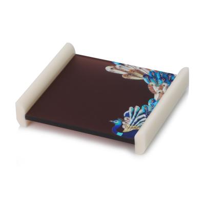 China Customized beige acrylic soap dish for 5-star hotel for sale