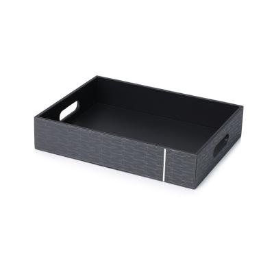 China 5-star hotel leather shoe tray with 400*300*80mm for Marriot hotel for sale