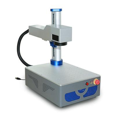 China 20W Top Selling Quality Factory Price Air Cooled Fiber Laser Marking Guaranteed Desktop Type Portable Type Fiber Laser Marking Machine for sale