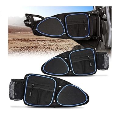 China 1680D high density Oxford. 1680D Side Door Bags For RZR UTV Front Door Side Storage Bag Set With Knee Pad UTV Key Chain Bag for sale