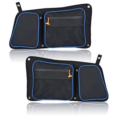 China 1680D high density Oxford. RZR Rear Door Bags Passenger And Driver Side Storage Bag Set With Knee Pad Compatible With Polaris 2014-2019 RZR 4 900 XP4 1000 for sale