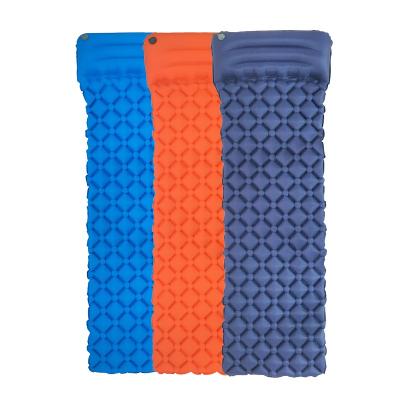 China TPU Ultralight Camping Air Inflatable Waterproof Compact Mat For Camping With Pillow Inflation Sleep Pad for sale