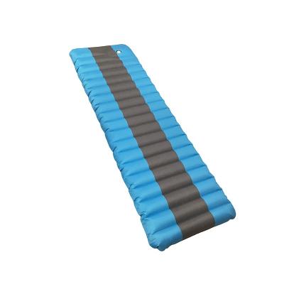 China TPU Ultralight Camping Air Inflatable Waterproof Compact Mat For Camping With Pillow Inflation Sleep Pad for sale