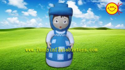 China Attractive Little Girl Advertising Inflatable , Cartoon Inflatable Outdoor Decorations for sale