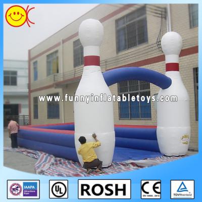 China White Inflatable Sports Games Human Bowling Ball Outside Sport for sale