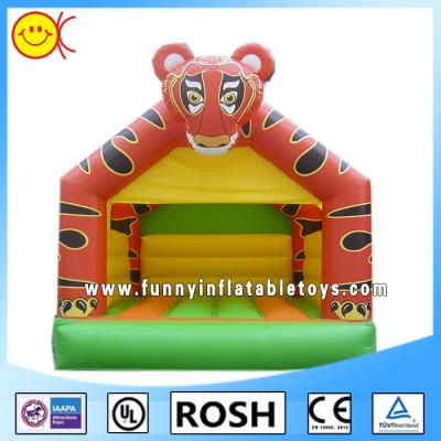 China PVC Tiger Inflatable Combo Bouncers Rectangle Bounce House Games for sale