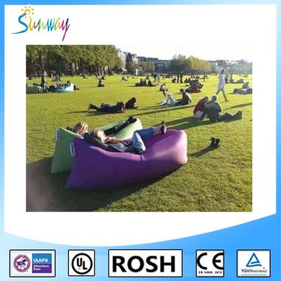 China Fast Inflatable Sofa Air Filled Bags Sleeping inflatable Lounger Lamzac for sale