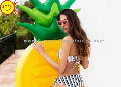 China 1.4 KG Ananas Shape Inflatable Mattress Non - toxic 190*85*15cm for sale