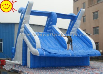 China Giant Dolphin Style Inflatable Water Slide Double Stitching Workmanship for sale