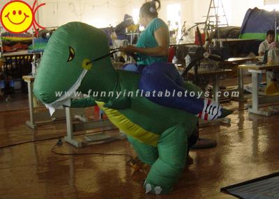 China Large Halloween Nylon Adult Inflatable Dinosaur Costume For Party Game for sale