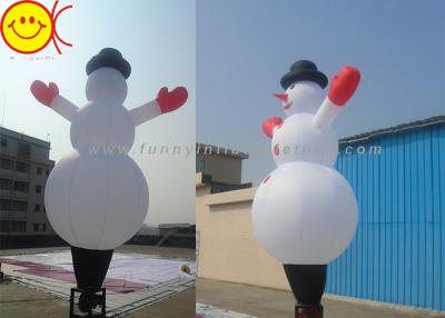 China Waterproof Nylon Inflatable Air Dancer , Christmas Inflatable Snowman for sale