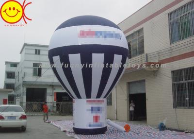 China Giant Black And White Inflatable Ground Balloon Commercial Grade For Advertising for sale