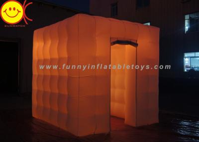 China Colorful LED Cube Inflatable Advertising Portable Photo Booth for Outdoor for sale