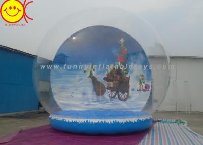 China Customized Logo Holiday Inflatables , PVC Inflatable Snow Globe Decorative Holiday for Christmas for sale