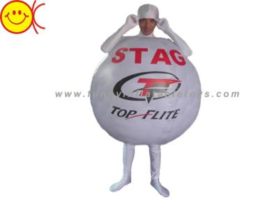 China Custom Light Sport Clothes Advertising Costumes Inflatable Golf Ball Costume For Adult for sale