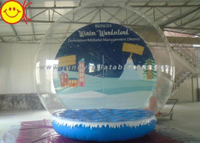 China Custom Giant Inflatable Human Snow Globe / Inflatable Snow Dome for Holiday Advertising for sale