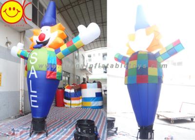 China Smiling Inflatable Clown Air Sky Dancer Logo / Banner Printing For Party for sale