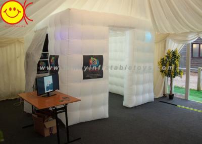 China Professional Cube Inflatable LED Photo Booth 2.5x2.5x2.5m For Wedding , Corporate Event for sale