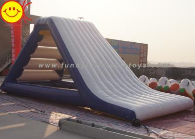 China Gigantic 0.9mm PVC Inflatable Floating Water Slide Airtight Aqua Slide for sale