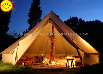 China Big 12 Persons Inflatable Tent Canvas Bell Tent 5 X 5M Waterproof For Wedding Party for sale