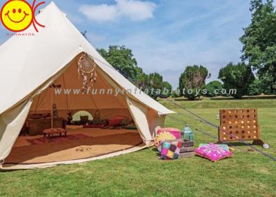 China 5+ Person Outdoor Cotton Canvas Glamping Mongolian Desert Family Camping Tent for sale