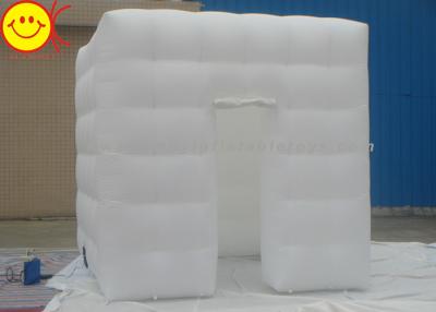 China Oxford Fabric White Cube Inflatable Tent LED Photo Booth For Marketing Events for sale