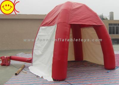 China Outdoor Lawn Event Mini 3m Inflatable Tent PVC Red Inflatable Dome Tent With Door for sale