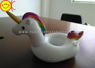 China Mini Inflatable Water Floats Magical Style Unicorn Cup Holder Eco - Friendly PVC for sale