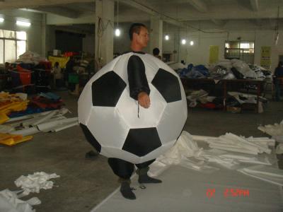 China FR rip stop nylon Adult Inflatable Soccer Advertising Costumes For Promotion for sale