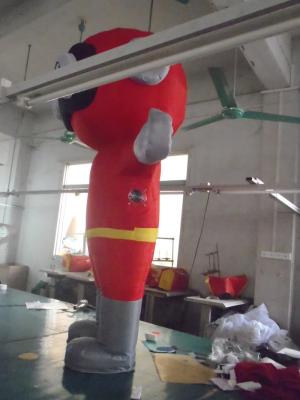 China Rent Red  Diver Inflatable Advertising Costumes , inflatable mascot costumes for sale